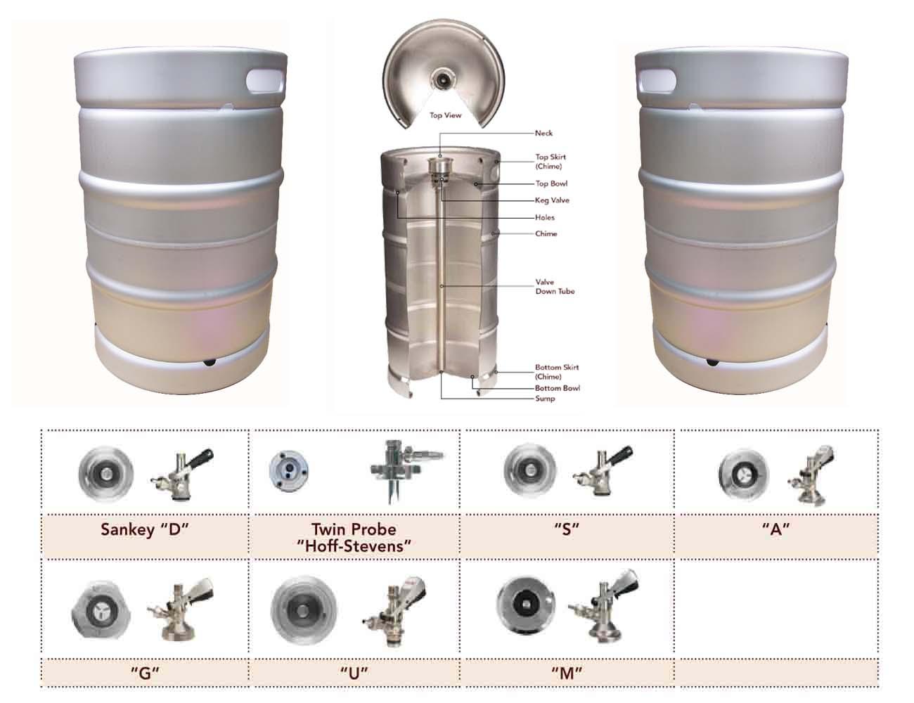 <b>US 1/2bbl Stainless Steel Bee</b>